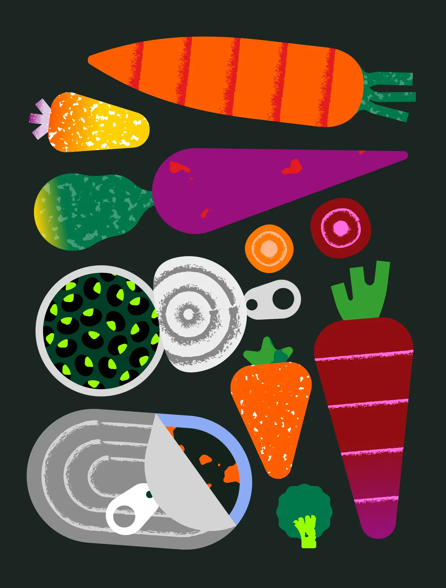 Carrots & Canned Foods For NYT Veggie